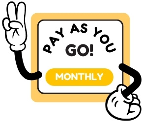 Pay as you go websites