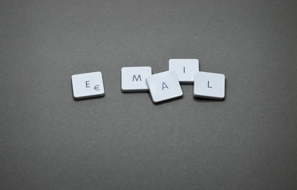 Your own company email address. Your name at your business email address